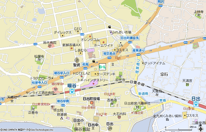 江本コンタクト付近の地図